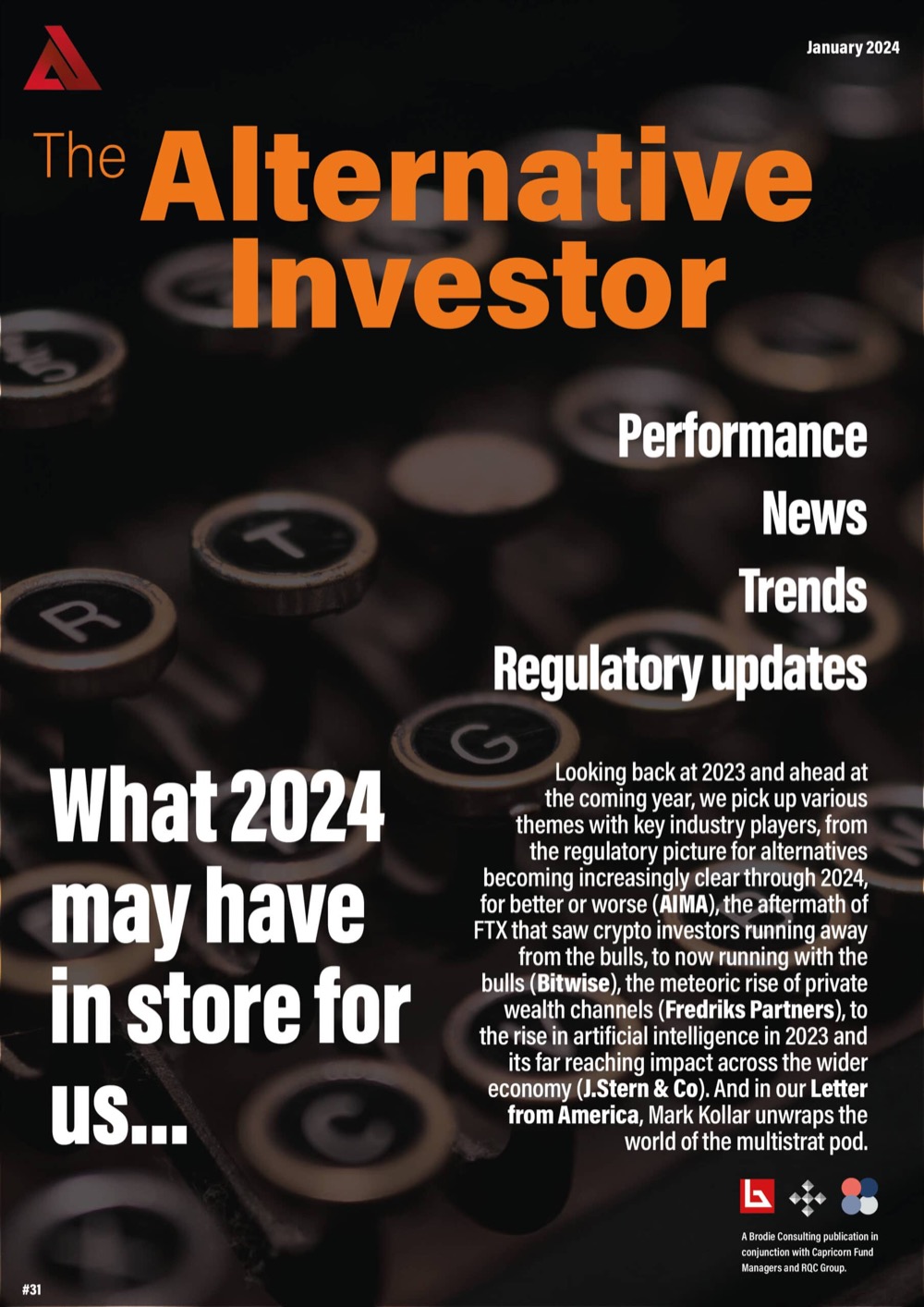 The Alternative Investor, issue 31 cover