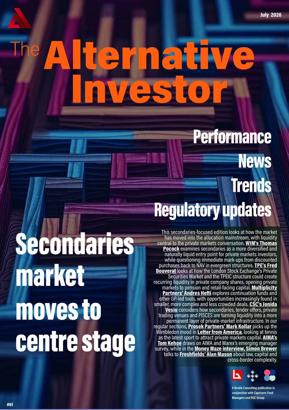 The Alternative Investor, issue 61 — Secondaries market moves to centre stage