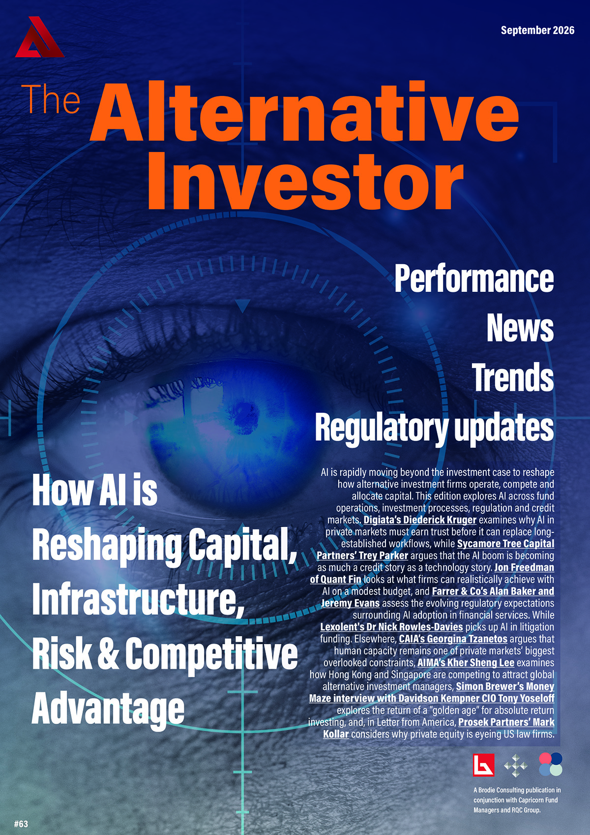 Cover of issue 63 of The Alternative Investor